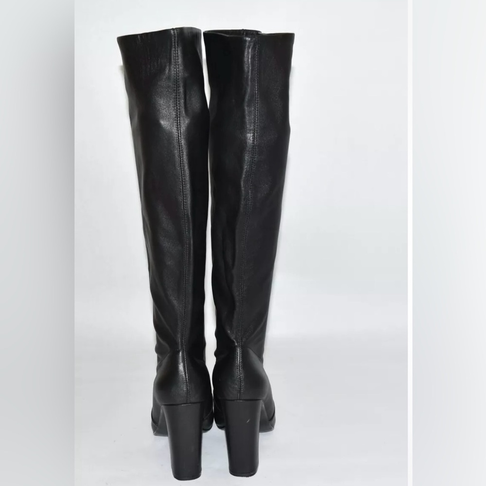 Steve Madden black real Leather upper Black high boots. Size 6 NWOT’S - Picture 4 of 14